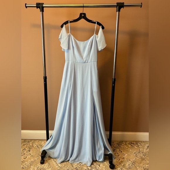 Cold Shoulder Dress with Pockets - Picture 2 of 8